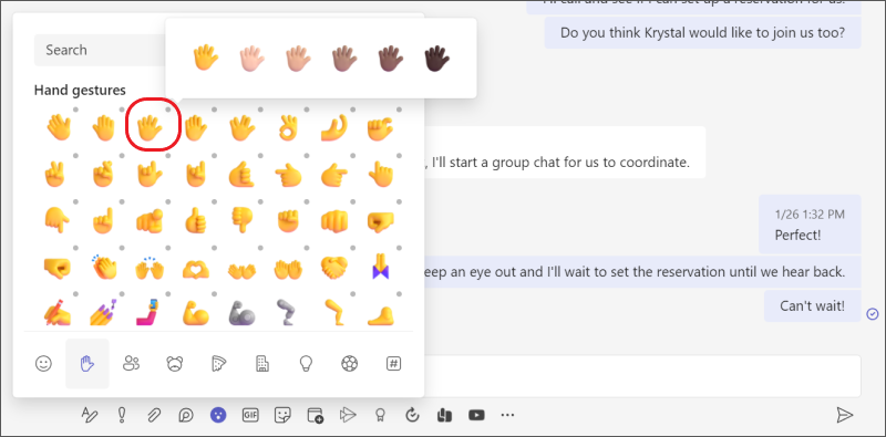 Personalize an emoji