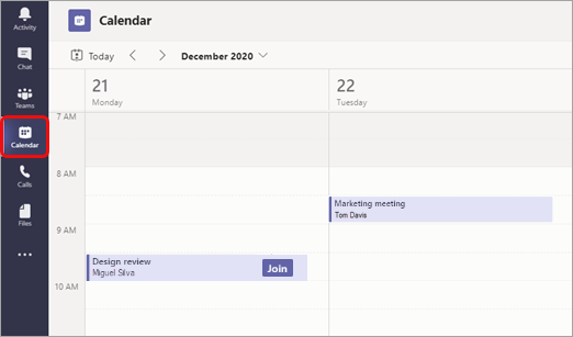 Calendar view